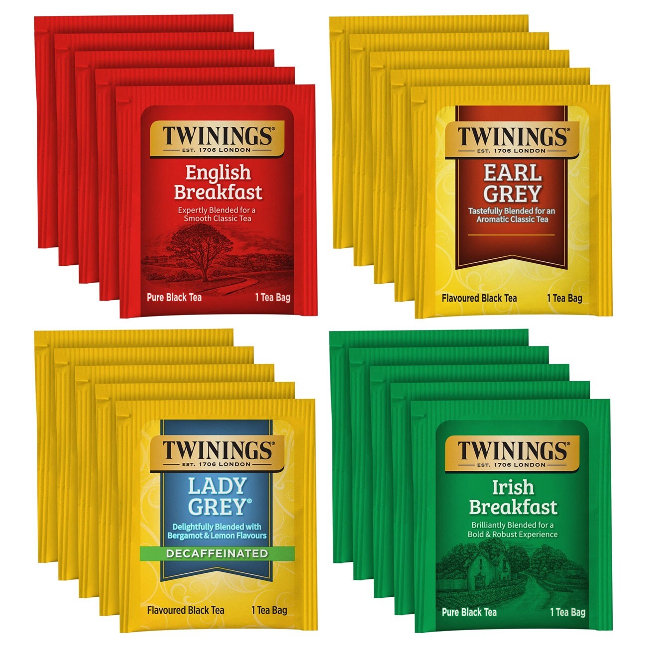 Twinings Black Tea Variety Pack – 20 tea bags (Pack of 2)
