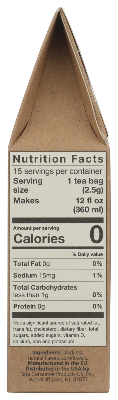 Teapigs Earl Grey Darjeeling Tea 15 Bags Ct 2.5G 6 Pack