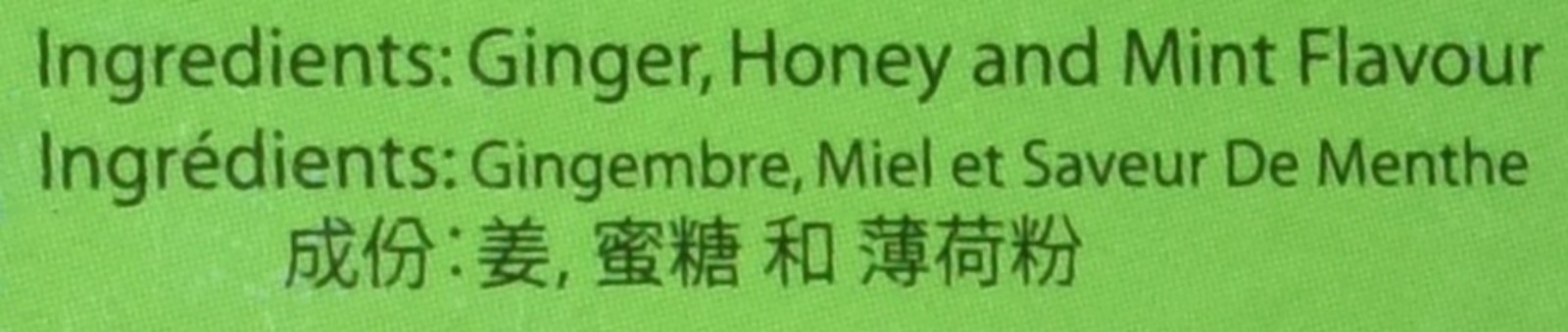 Instant MINT Ginger Honey Tea 20 Sachets 15 G/0.525oz – Product of Singapore