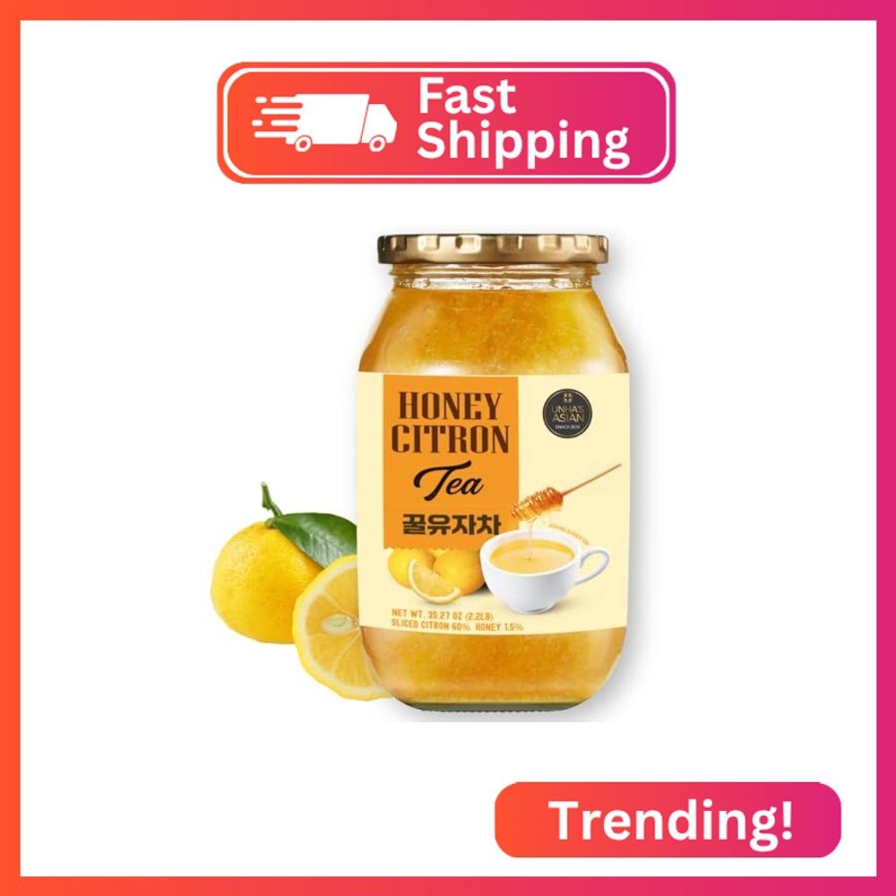 Korean Honey Sliced Citron Tea, 2.2 lb (1000g) – Yuja-Cha Concentrate with Real
