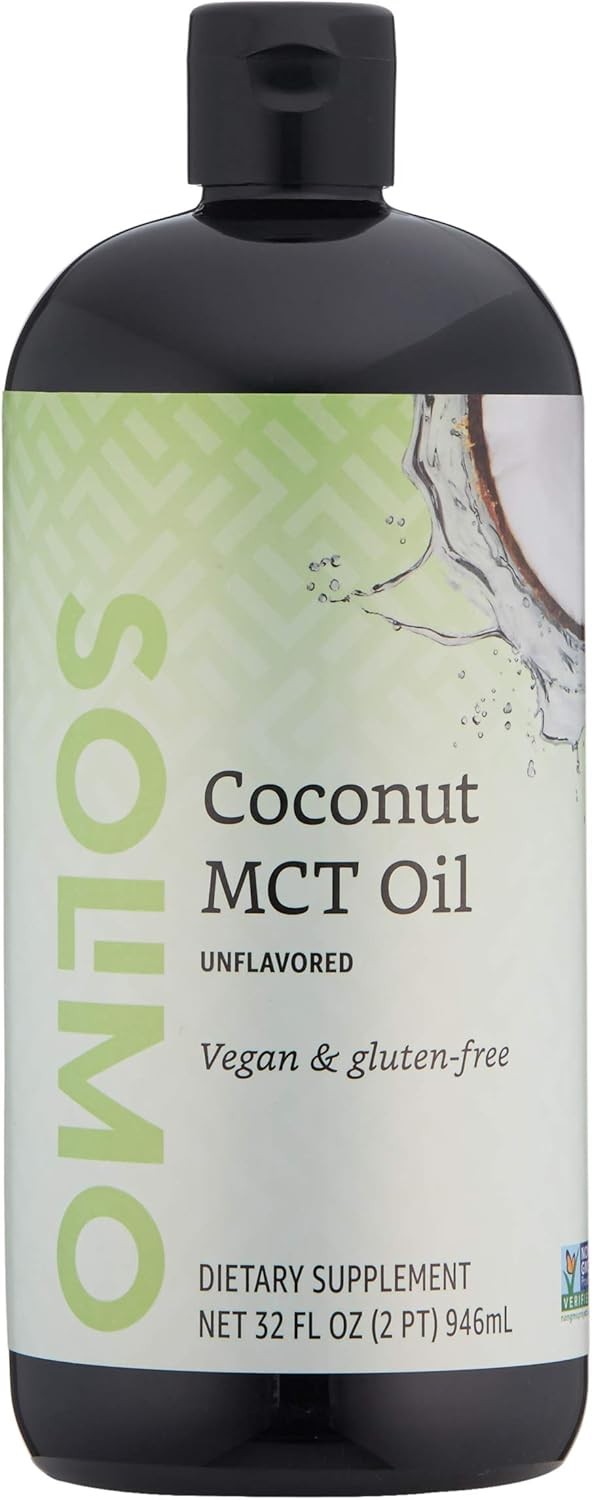 Amazon Brand – Solimo MCT Liquid Coconut Oil, 32 fl oz (Pack of 1)