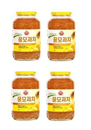 OTTOGI Honey Quince Tea 4 Glass Jars 35.3 oz. (1 kg) each