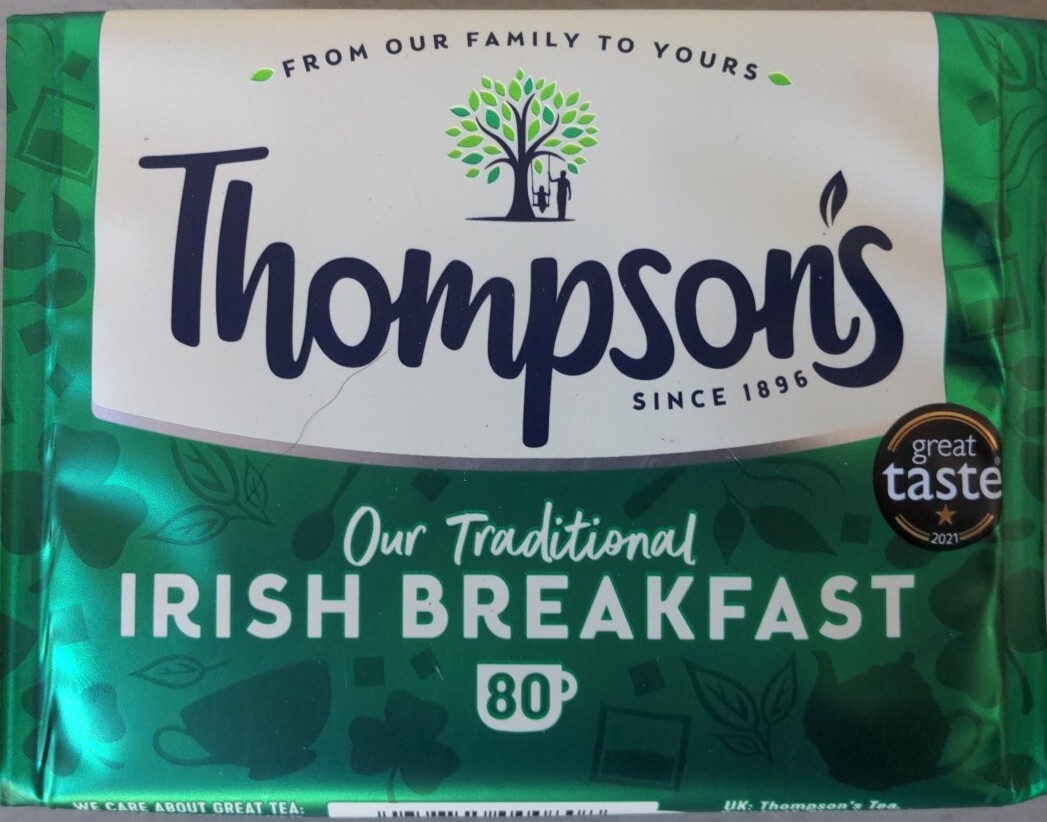 Thompson’s Irish Breakfast 80 teabags (8.82oz) x 1 pack