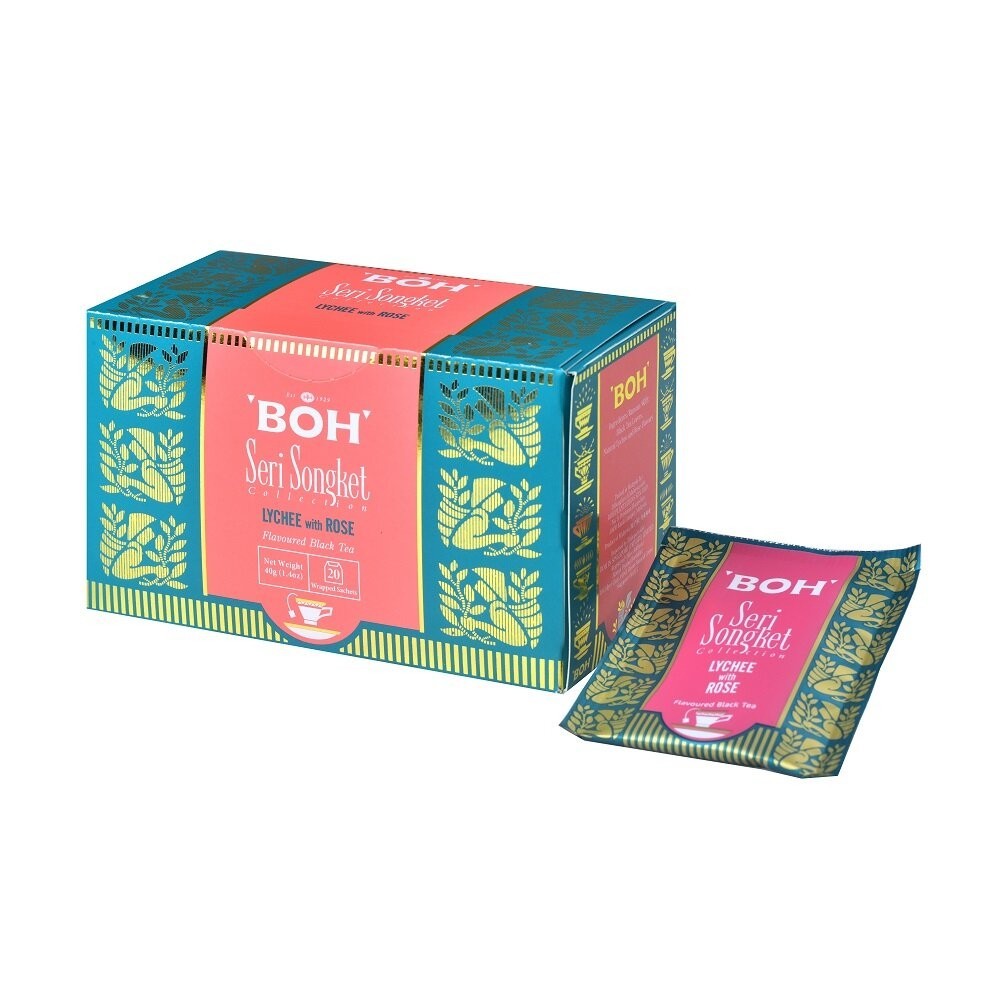 BOH Seri Songket Lychee with Rose Teabag Sachet (20s) / BOH Uncang Teh Seri Song