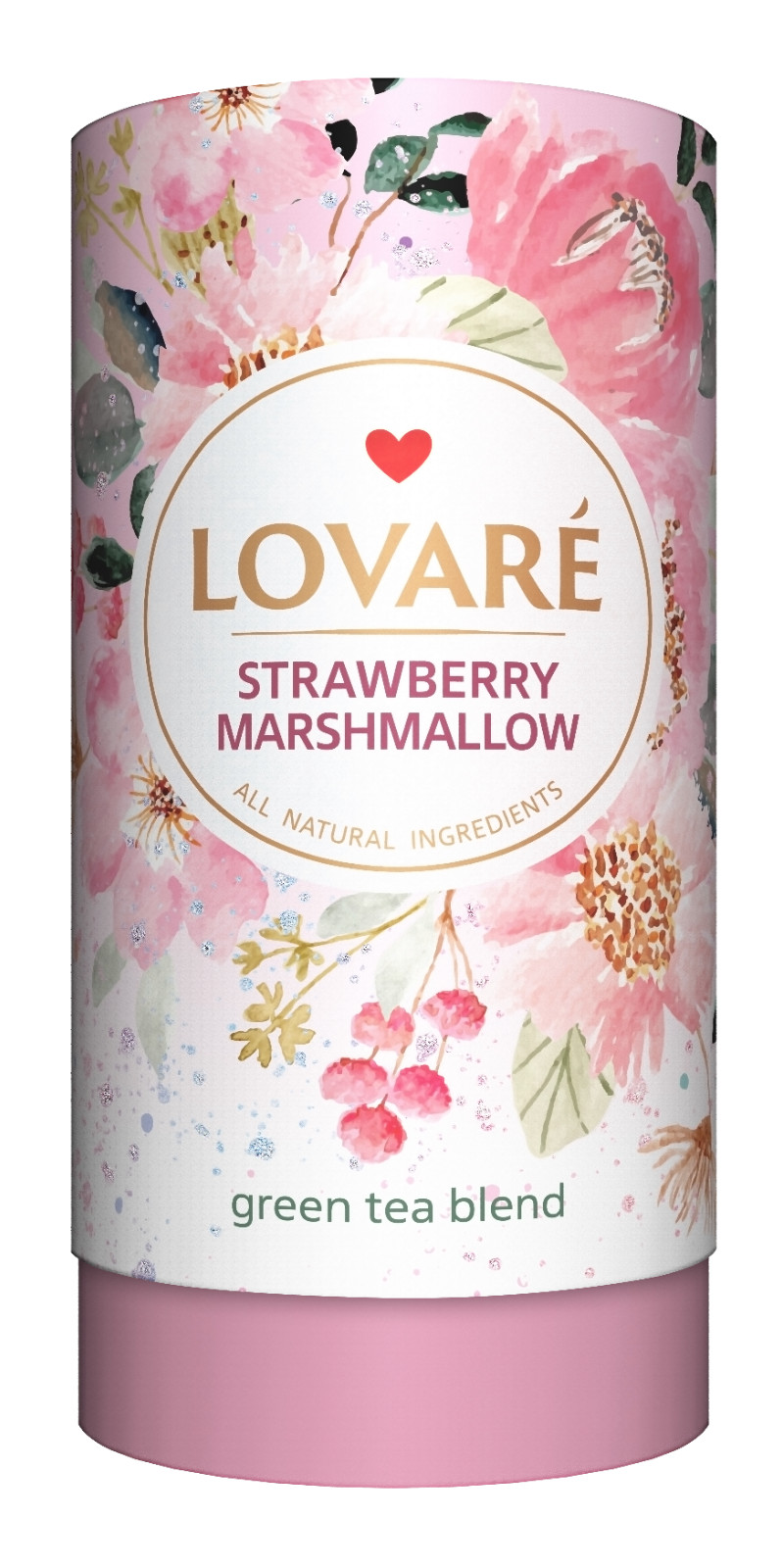 Lovare Tea 80g Premium Flavors in Gift Tube All Natural Ingredients