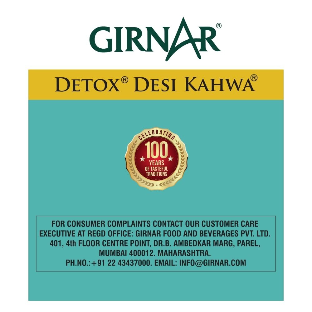 GIRNAR DETOX GREEN TEA – DESI KAHWA | 36 TEA BAGS | 90G