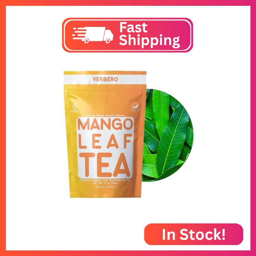 Yerbero – Premium Whole Mango Leaf 4oz (114g) | 160+ Leaves Per Bag | Te Hojas M