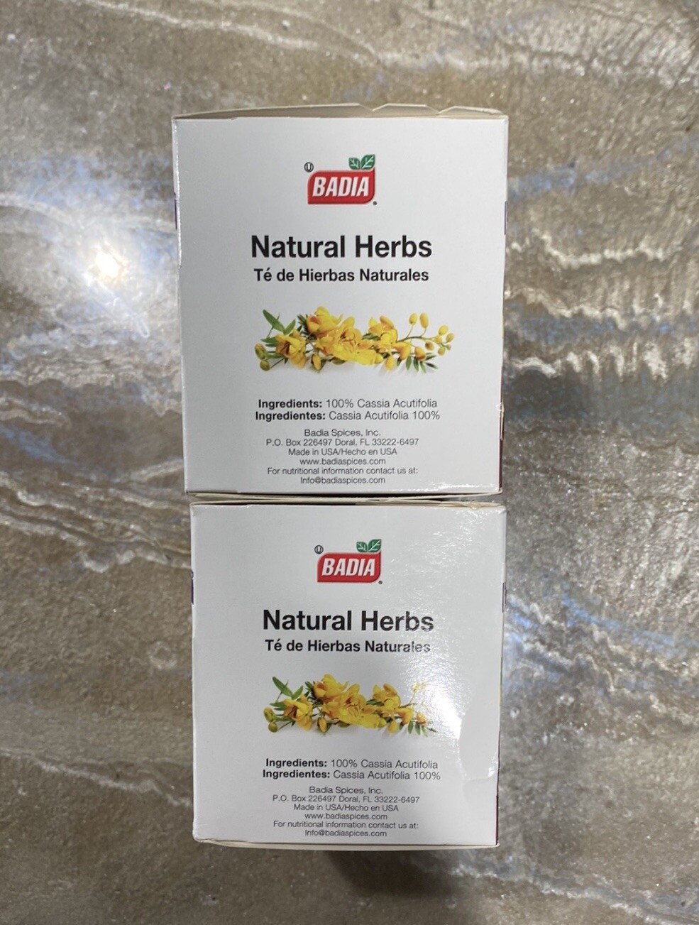 Gluten Free Natural Slimming Tea Herbs 2 Boxes BADIA (50 units)