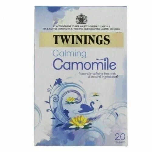 Twining’s Calming Camomile 20 Teabags Caffeine Free Free Shipping World Wide
