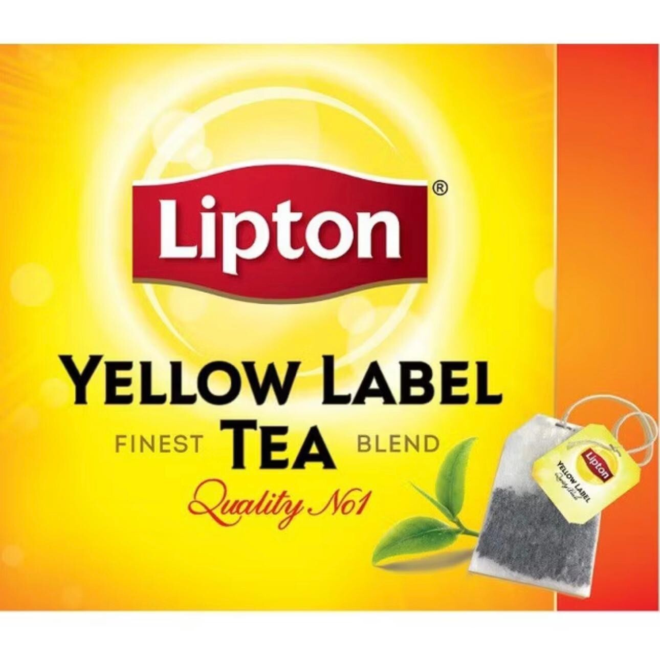 1x LIPTON Yellow Label International Blend Black Tea (100’s x 2g) FREE SHIPPING!