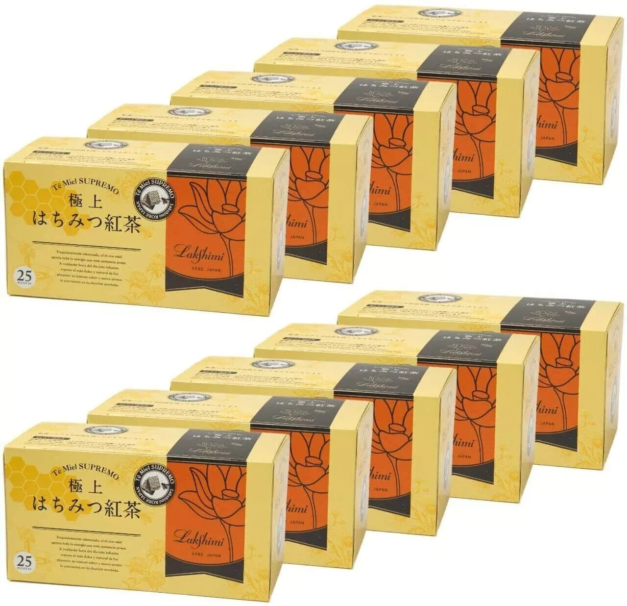 Lakshimi Best Spanish Honey Tea 25 Tea Bags x 10 Box from Japan