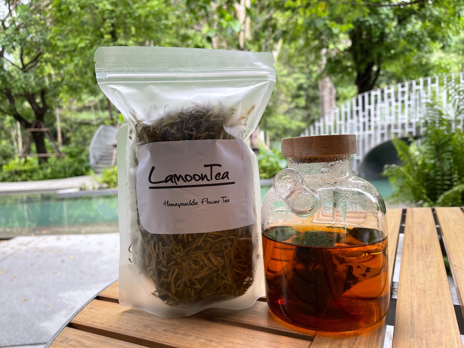 HoneySuckle Flower Dried Herb Herbal Powder Tea Stamen Pollen | LAMOON TEA