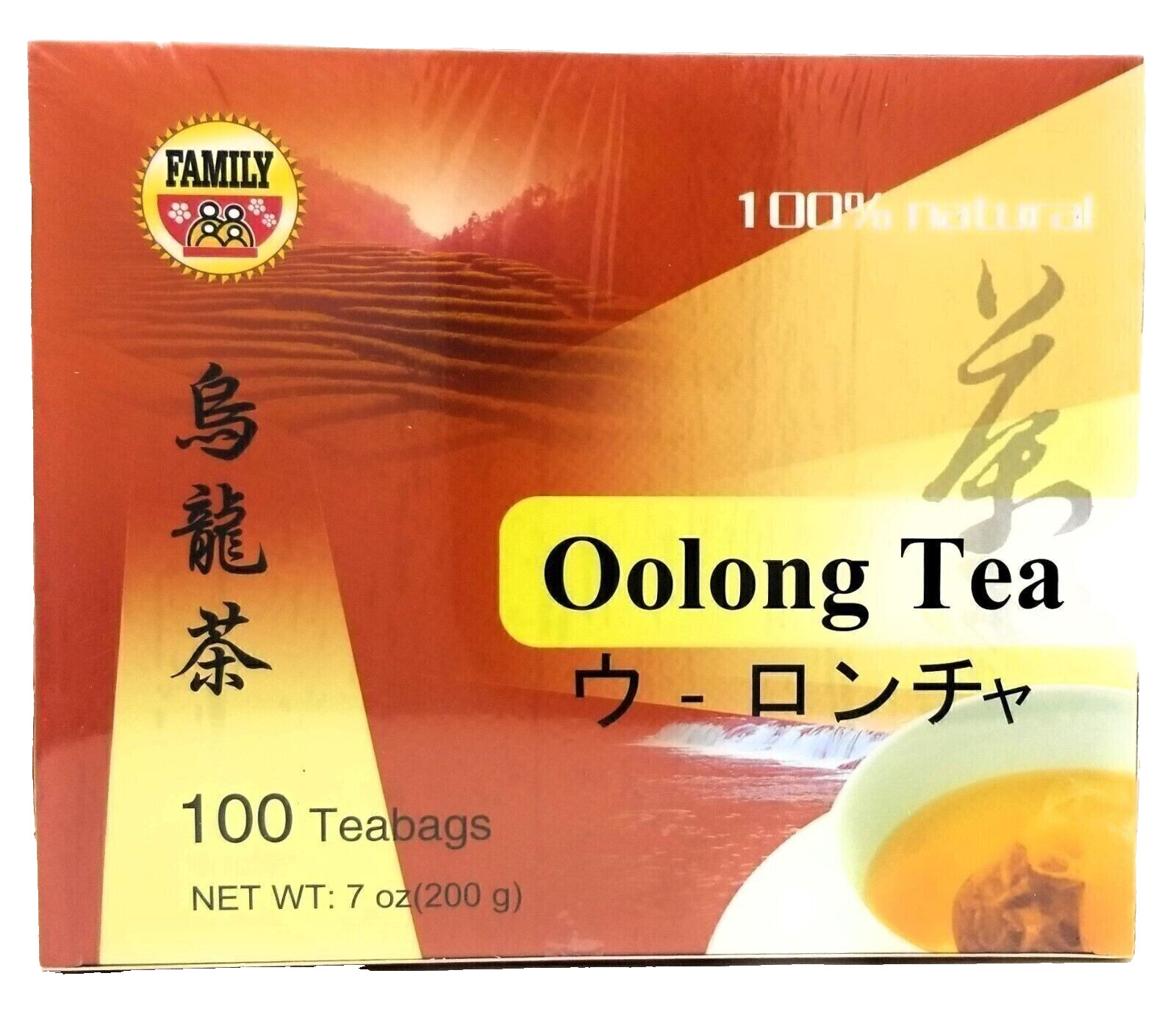 Family Foods Oolong Tea 100 Bags 7oz Natural Flavorful Perfect for Any Occasion