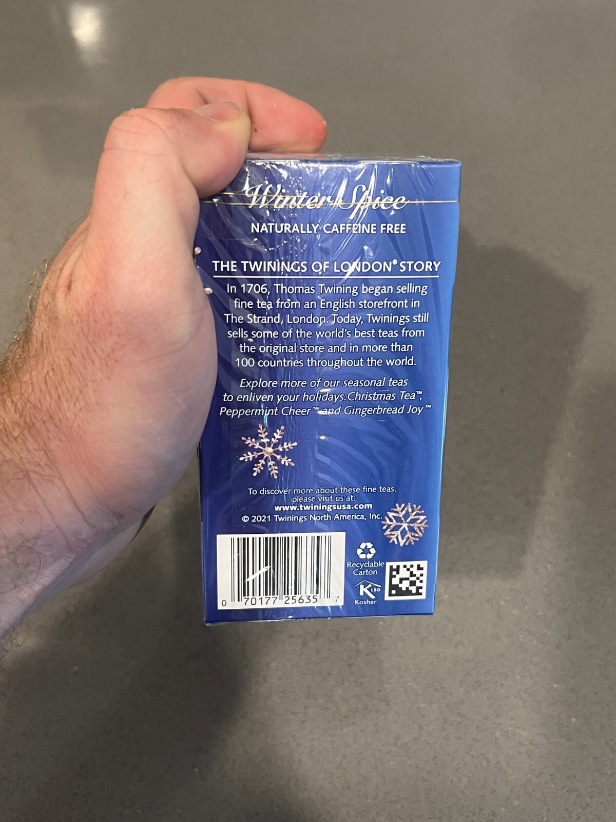 Twinings Herbal Tea – Winter Spice – 20 count