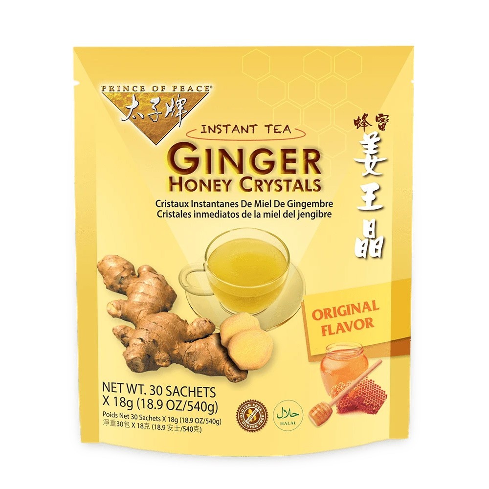 PRINCE OF PEACE GINGER HONEY CRYSTALS 30 CT – BEST BY 3/5/25 BULK OPTIONS!