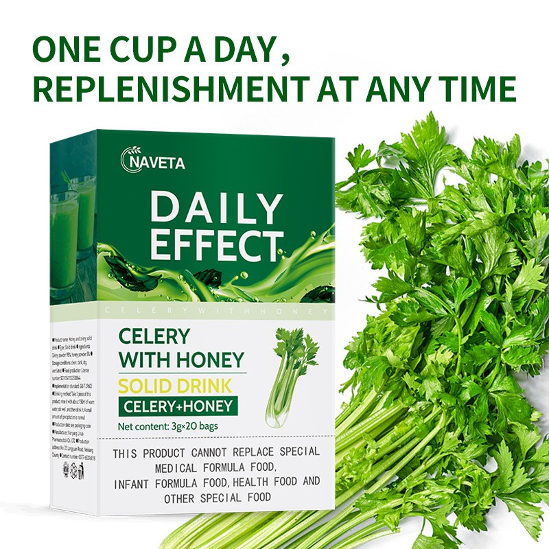 Organic Celery Juice Extract Supplement Beverage Honey Celery Powder