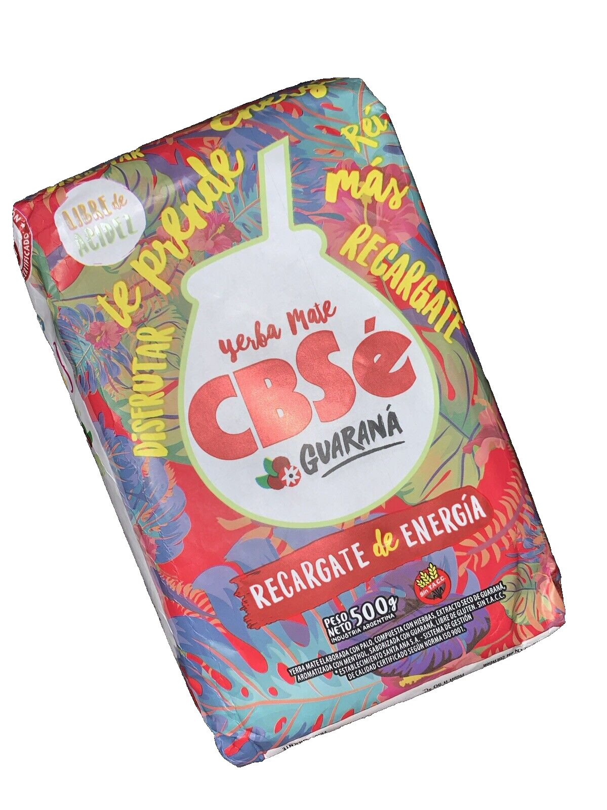 Yerba Mate CBSE Guarana 500 gr. 1.1 lb each YERBA GUARANA ENERGY