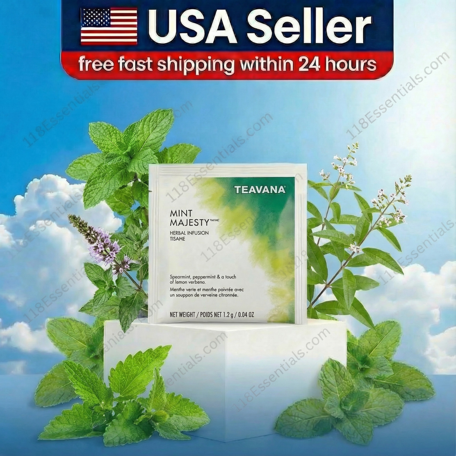 Starbucks Teavana Tea Mint Majesty , Pack Of 100 Sachets (3 month supply)