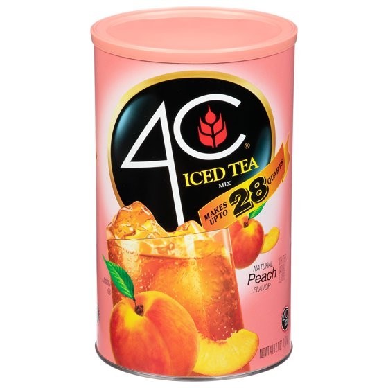 😋Choose your flavor 😋4C Natural Peach, Lemon Raspberry Iced Tea Mix, 66.1 oz