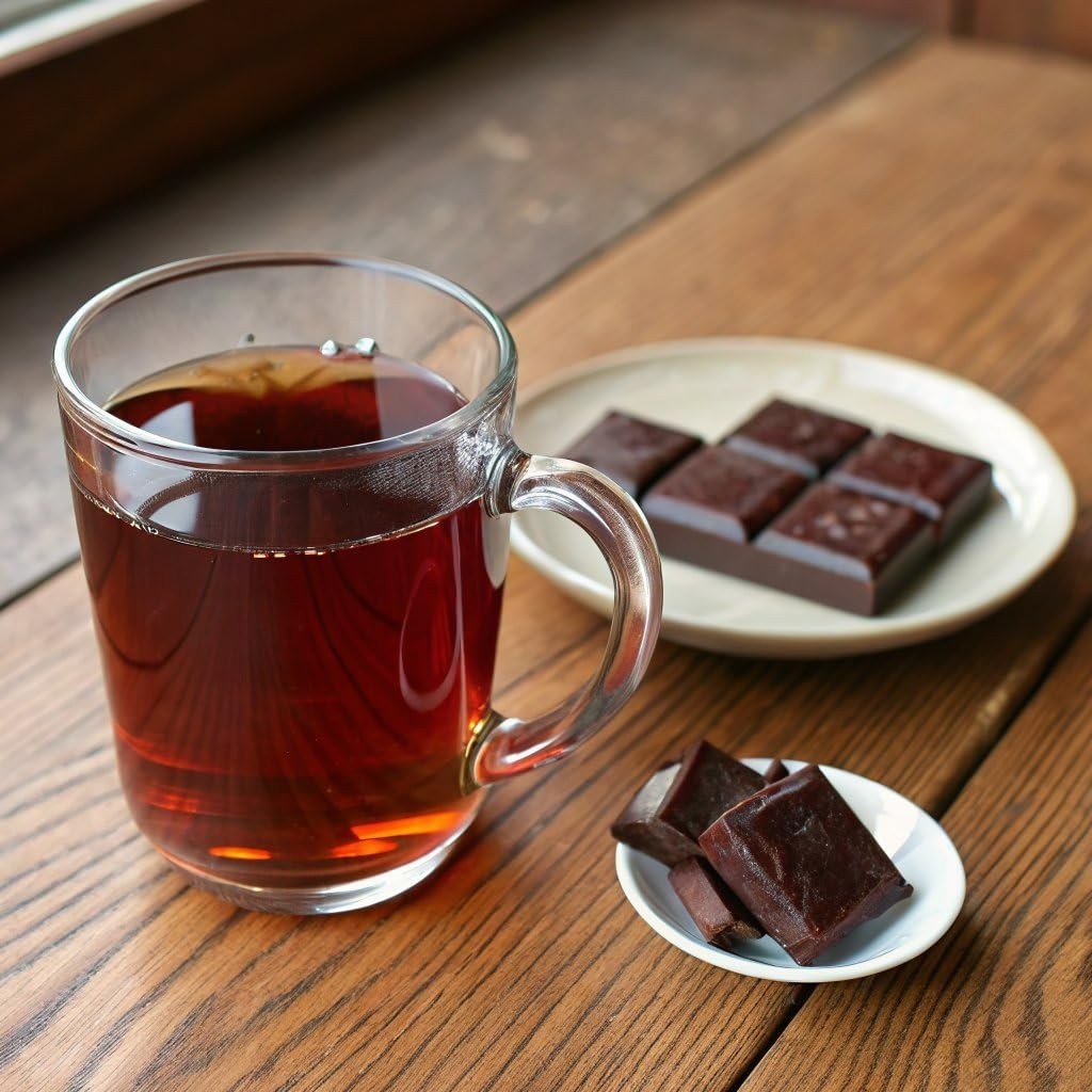 Organic Chocolate Pu-erh Tea, 16 Dark Tea Bags, Aged Yunnan Pu-erh Tea with C…