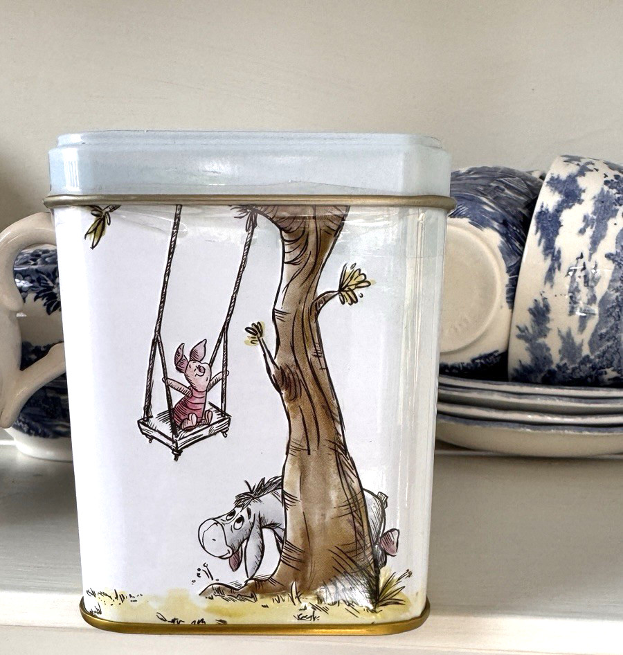 Winnie the Pooh Tea Caddy Tin with 40 English Breakfast Teabags- Made in England