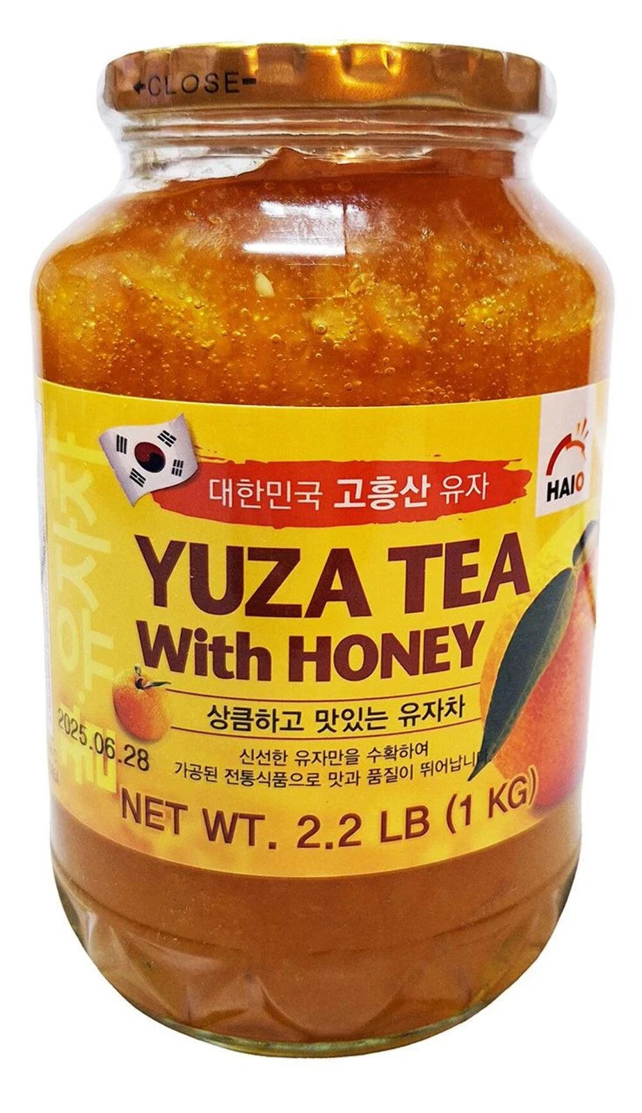 HAIO Ginger Tea with Honey & Yuza Citron Tea with Honey (Combo Pack), 2.2 Pounds