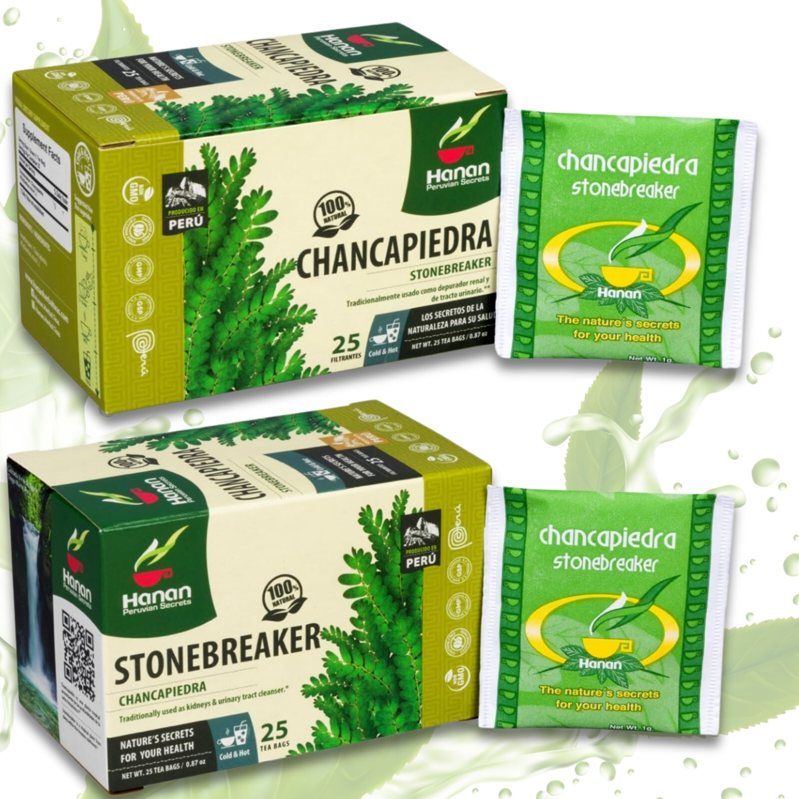Chanca Piedra Tea 50 Teabags – Herbal Stone Breaker Tea from Peru Chanca Hierba