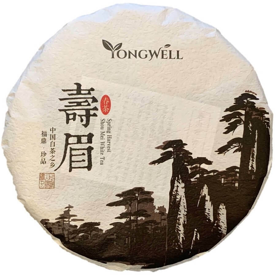 YongWell 2016 Premium Shou Mei Spring Harvested White Tea Cake 350g (12.3oz)
