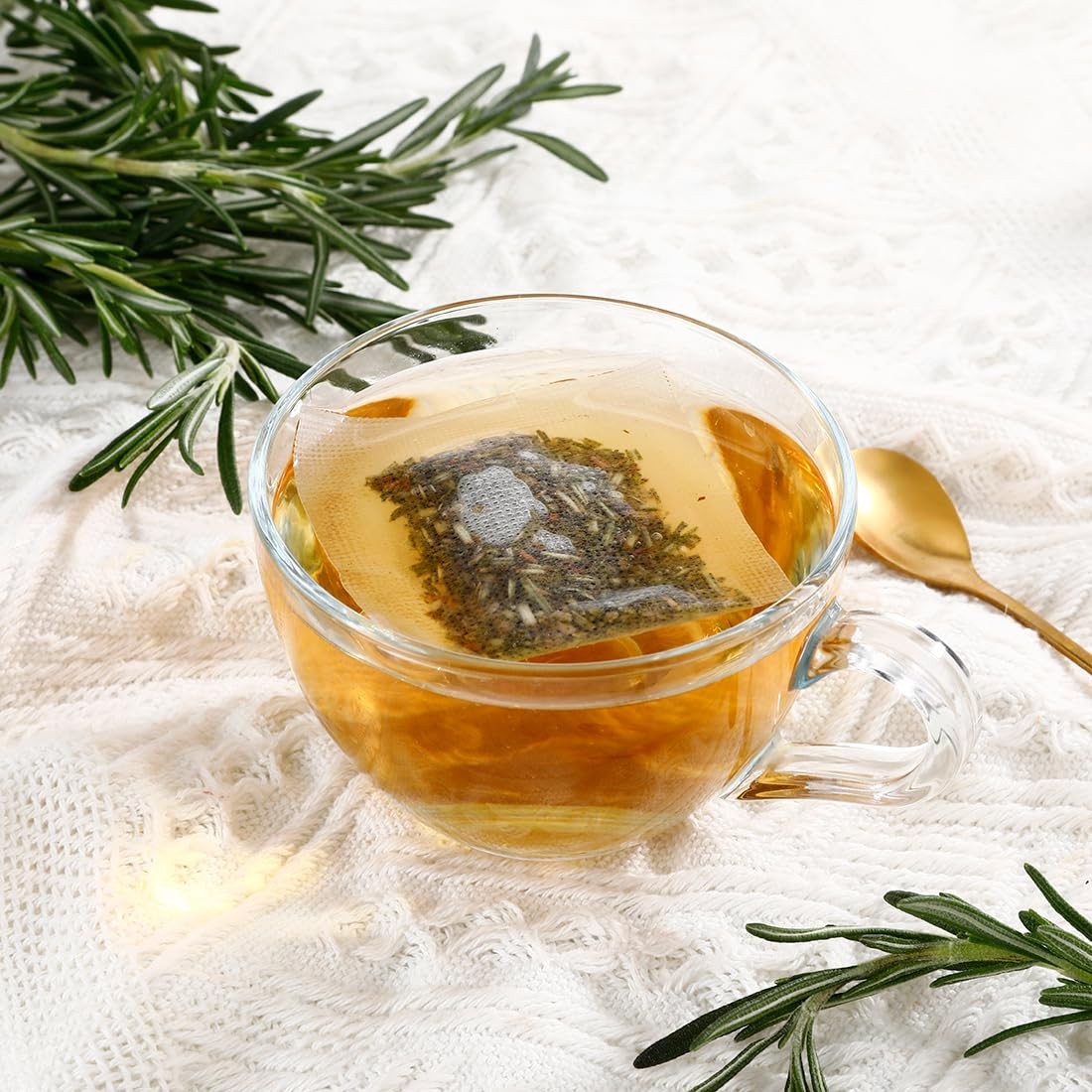 Premium Rosemary Tea Bags, 100 Teabags. Made with 100% 100 Count (Pack of 1)