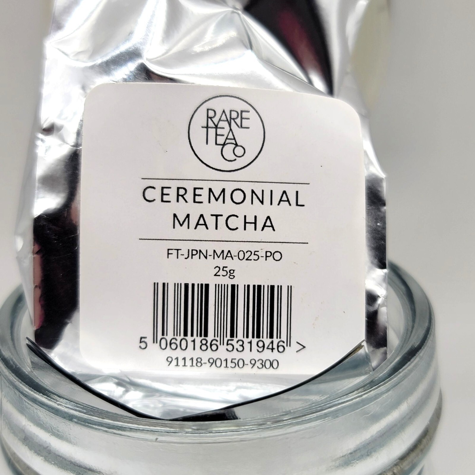 Japanese Ceremonial Matcha 25g Ground Loose Leaf Tea Rare Tea Co. storage jar