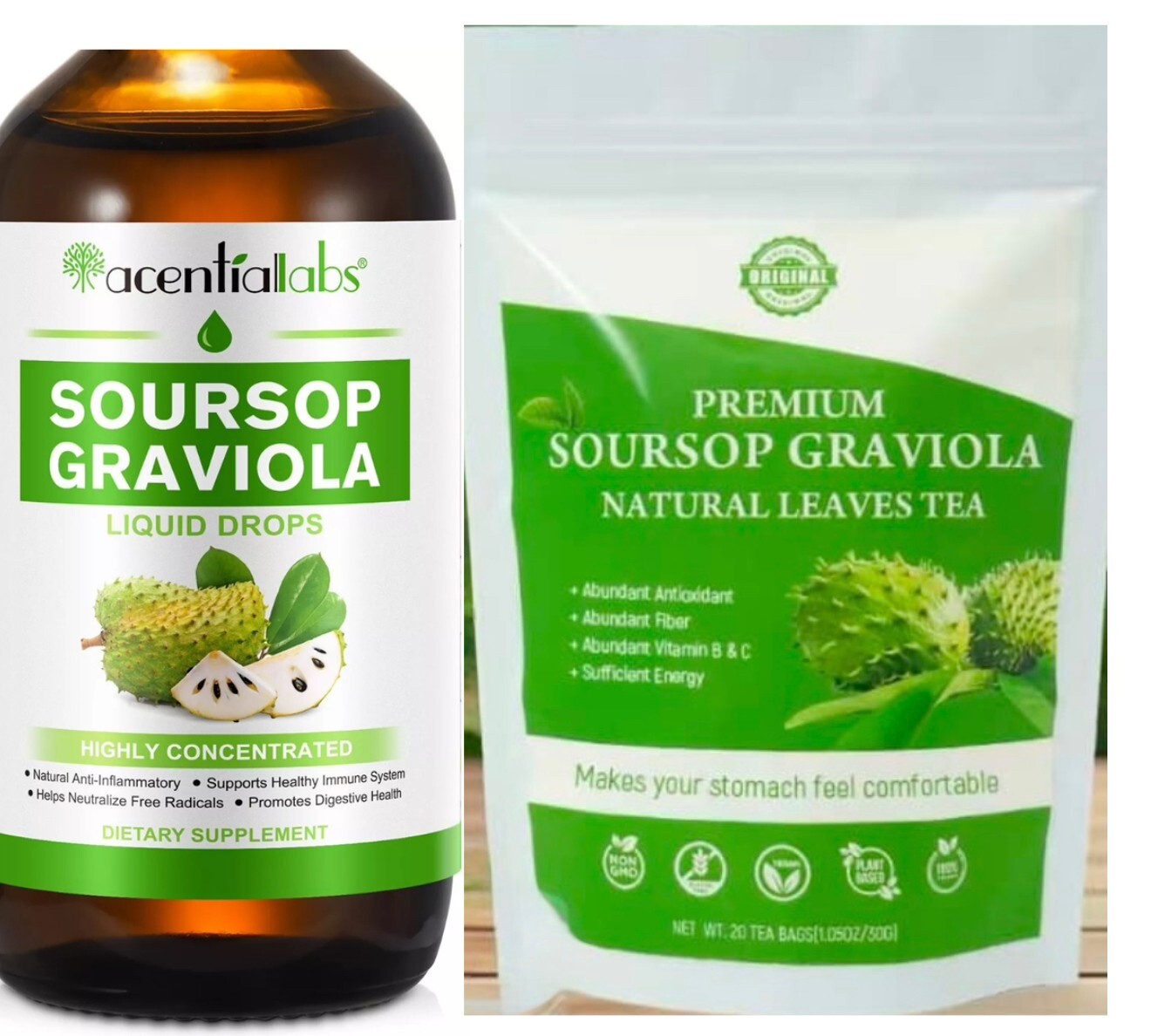 Soursop Leaves Tea+ Soursop Oil Graviola Leaves Tea Guanabana Tea + OIl