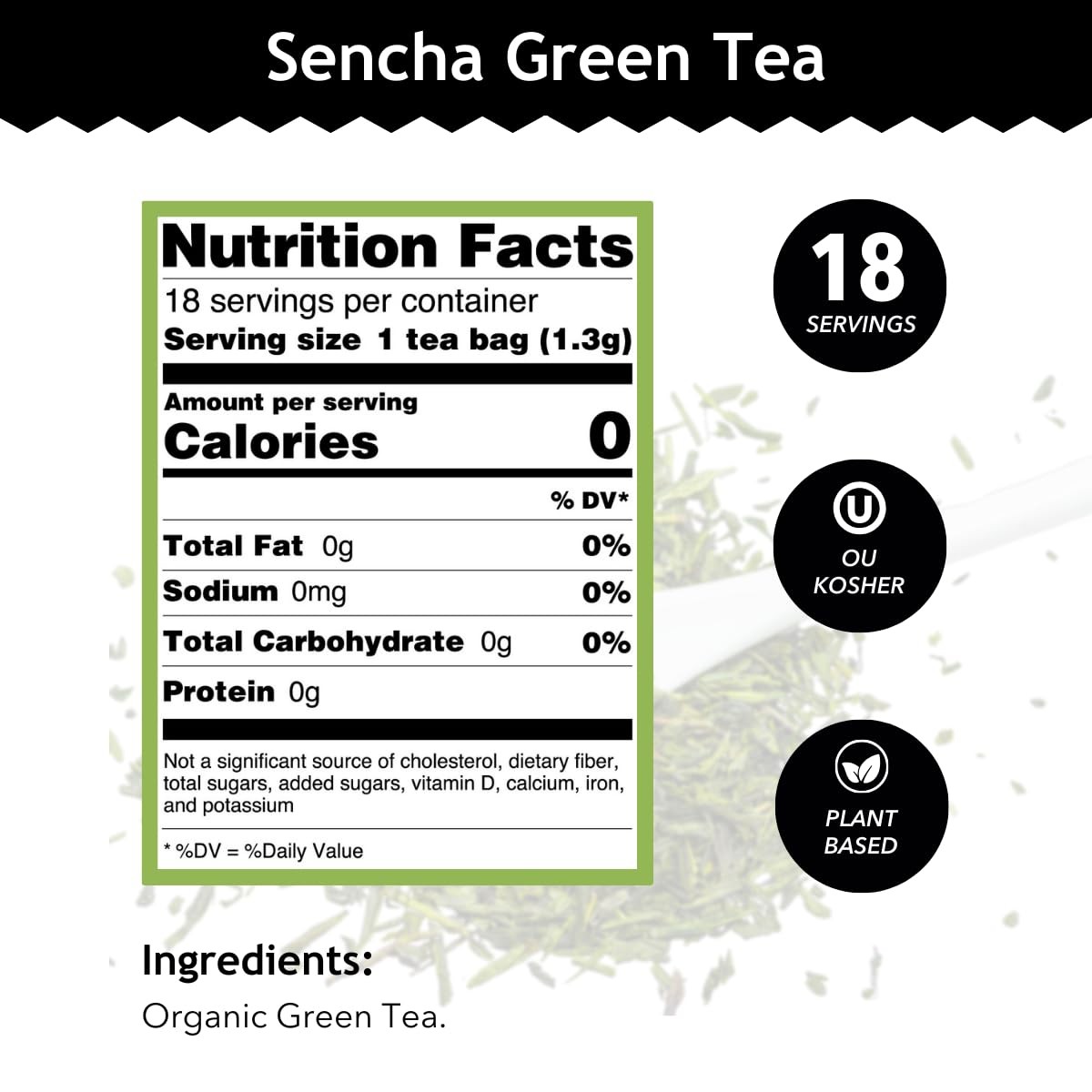 Organic Sencha Green Tea Bags – Antioxidant-Rich, Caffeinated, Non-GMO (18)