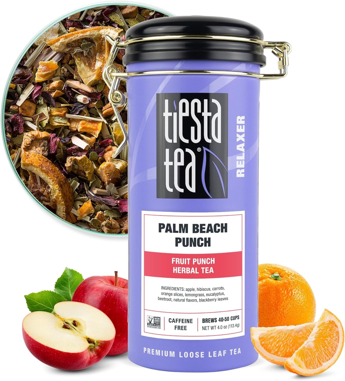 Palm Beach Punch, Loose Leaf, Fruit Punch Herbal Tea, Caffeine-Tropical Blend