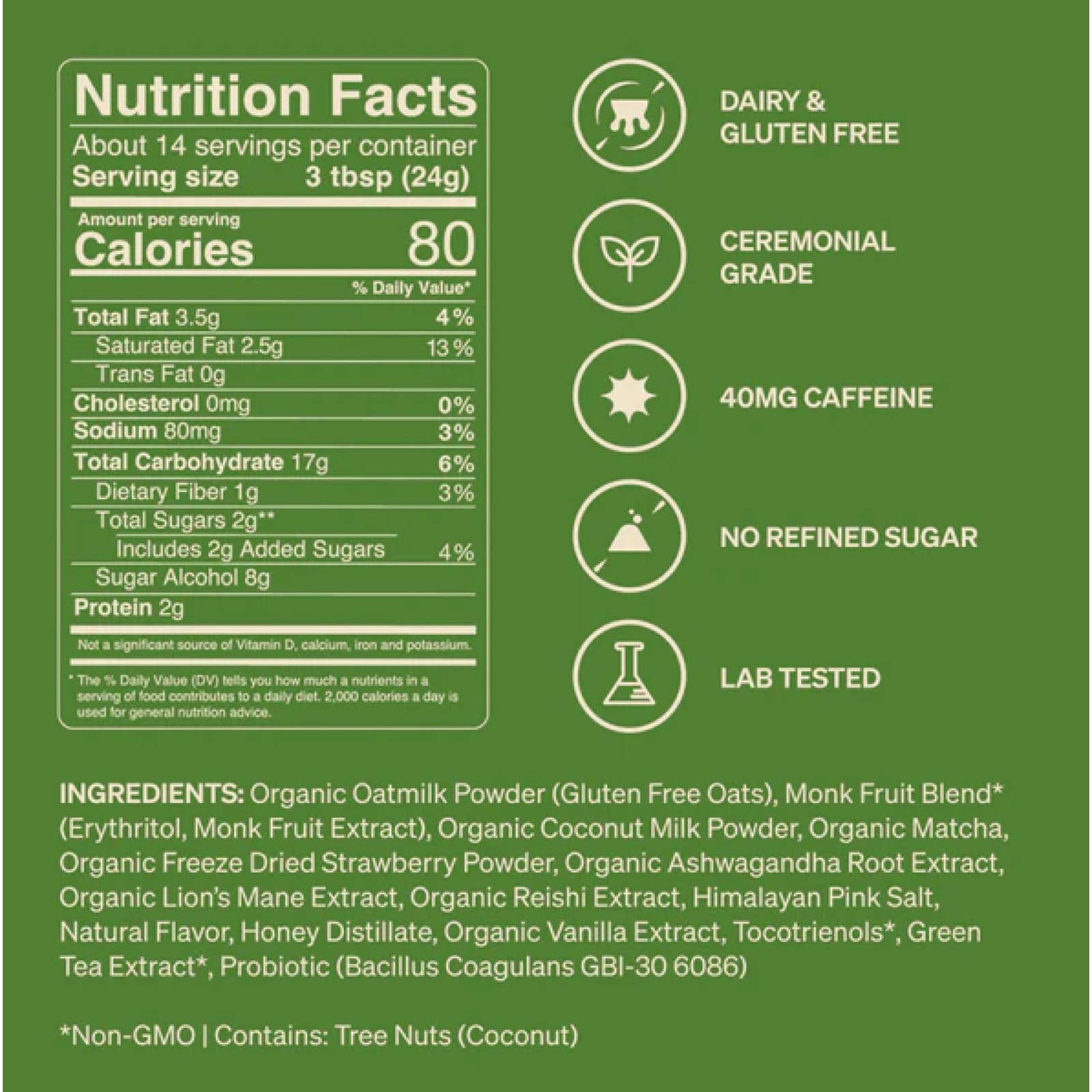 Strawberry Matcha SuperLatte – Decadent Café-Style Latte, Organic red