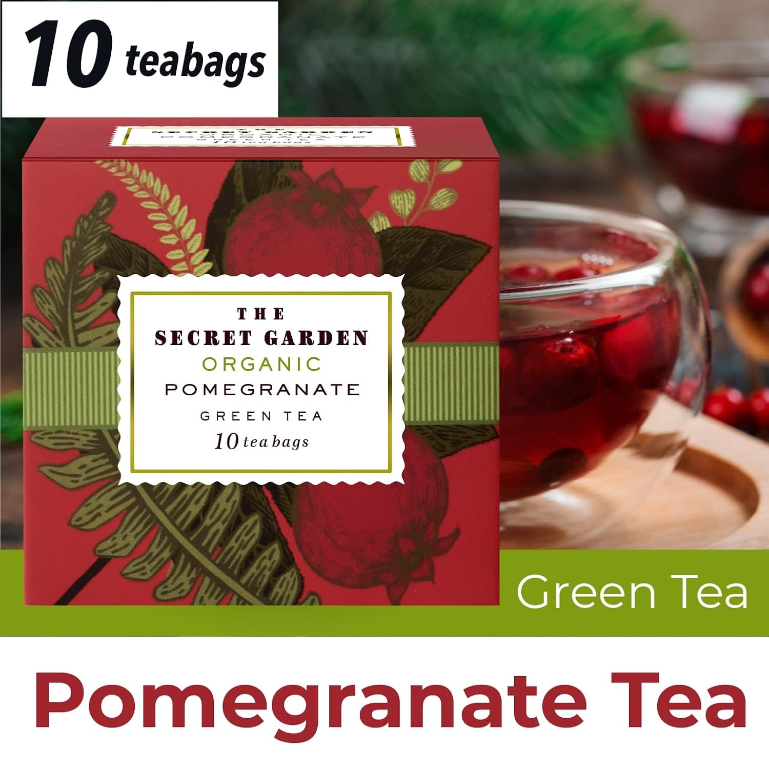Premium Organic Holiday Tea Bag Sampler Gift Box – 90 Bags 9 Exotic Flavors…