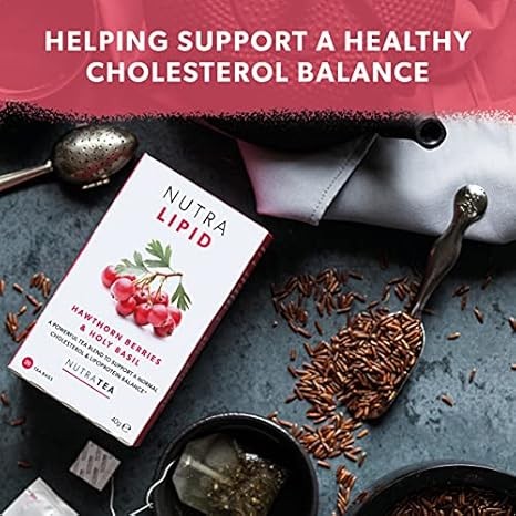 NutraLipid Tea – Herbal Blend for Cholesterol & Heart Health – 20 Tea Bags