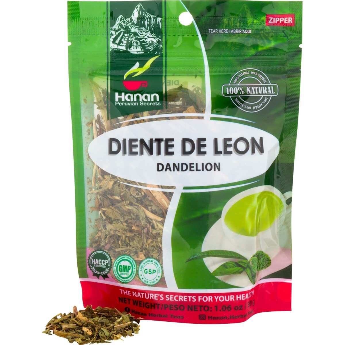 Diente de Leon 30g Dandelion 1.3oz Loose Herbal Tea from Peru