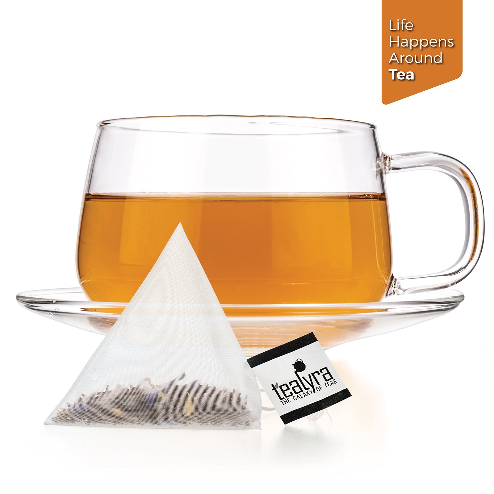 Cream Earl Grey Tea Pyramids Bags Classic Black Leaf Citrus Vanilla 25 Sachets