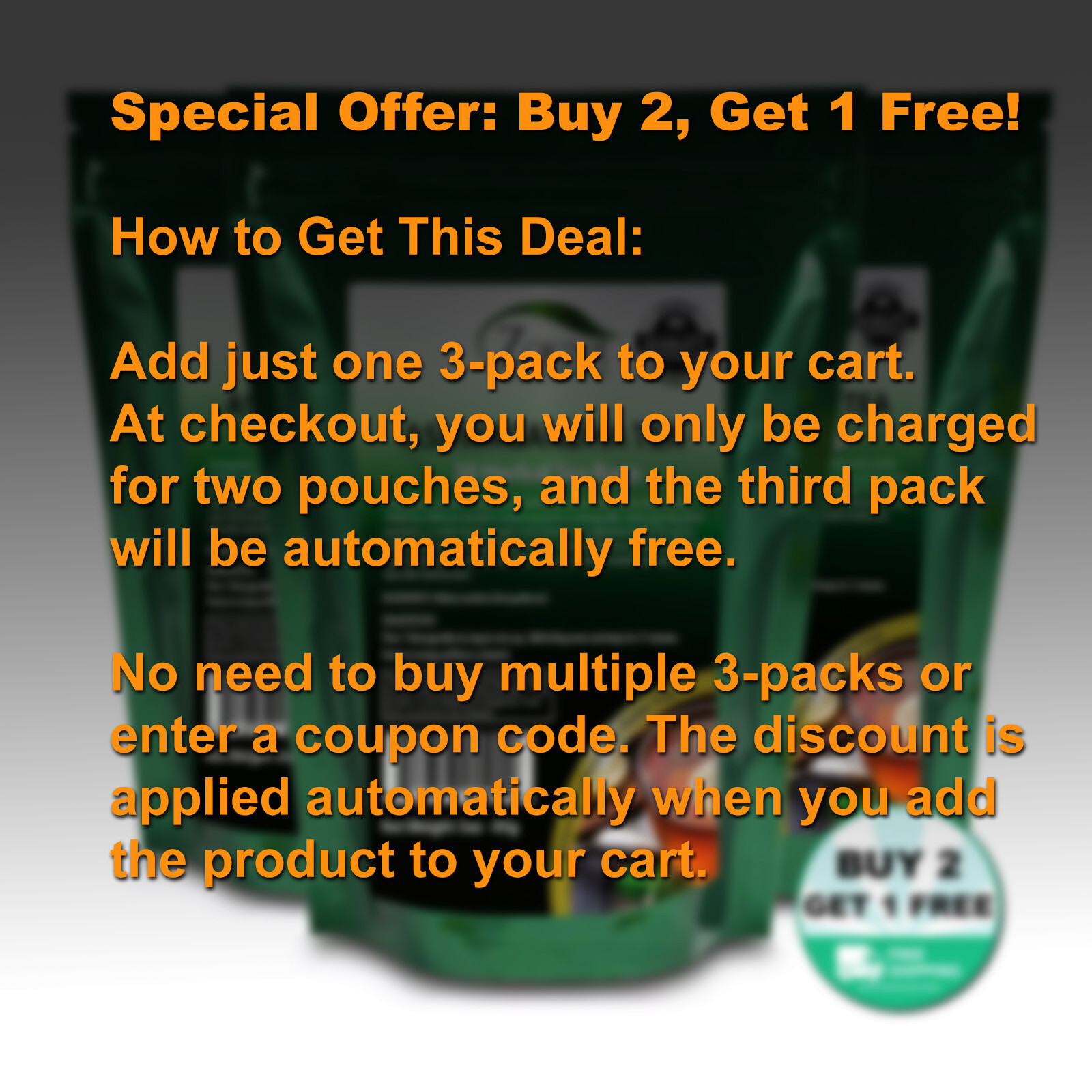 Moringa Peppermint Tea Bags 3-Pack (90) Caffeine-Free With Organic Moringa Leaf