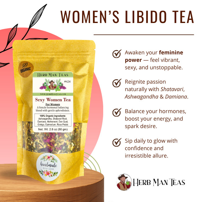 LIBIDO TEA for women -hormonal balancing with gentle Aphrodisiacs for women