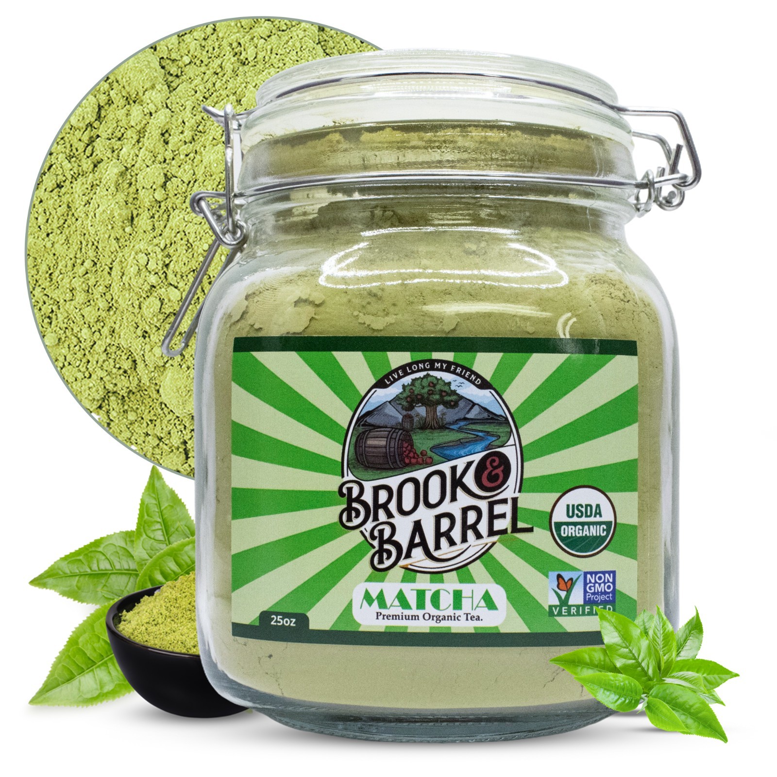 100% Organic Matcha Green Tea Powder 100g – Premium Loose Leaf – Farm to Table