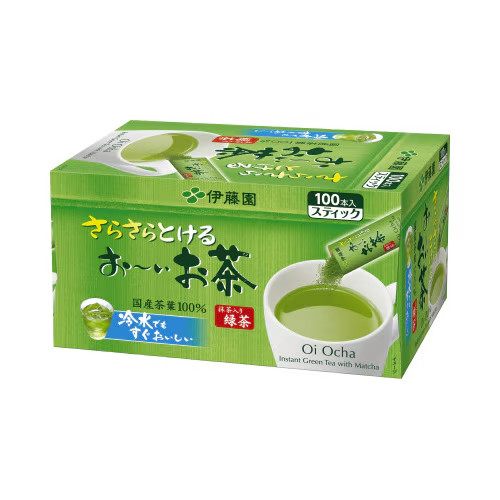 ITOEN Oi Ocha Green Tea Powder 0.8 g X 100 sticks Matcha Blended from Japan