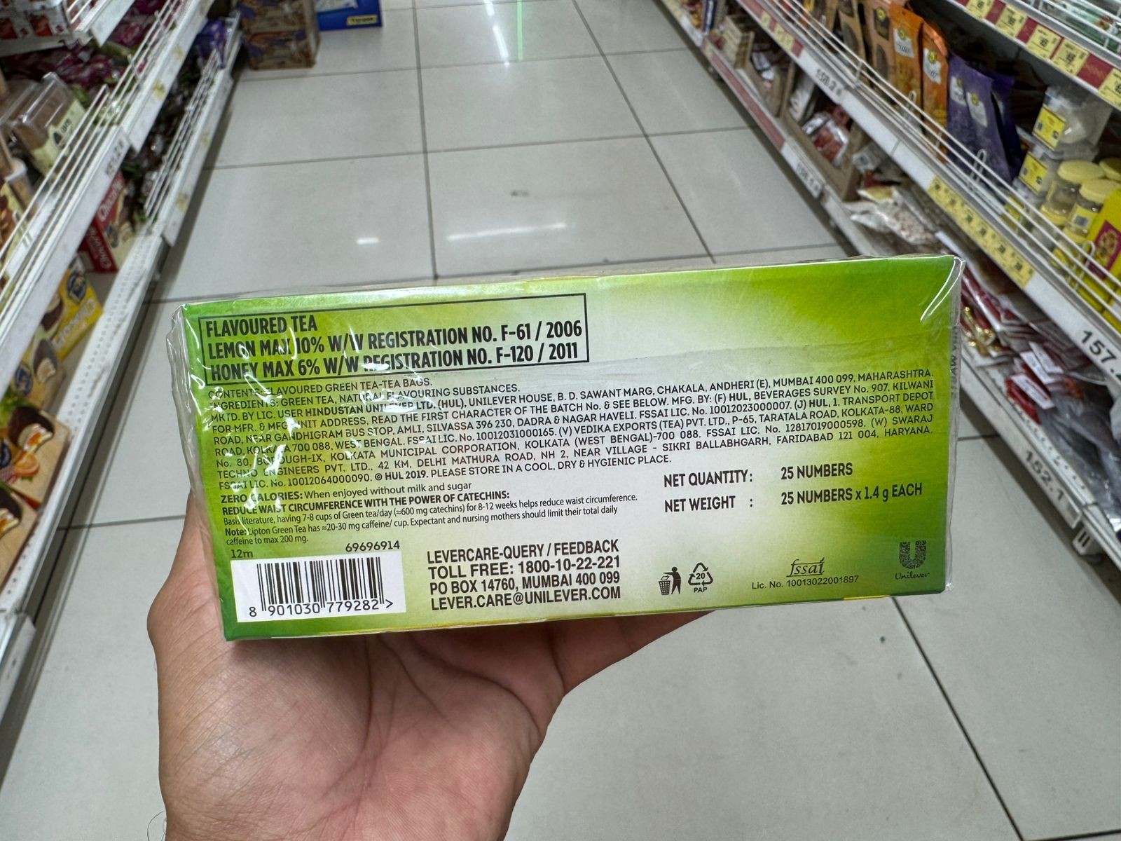 Lipton Honey Lemon Green Tea 50 Tea Bags Refreshing Antioxidant Drink