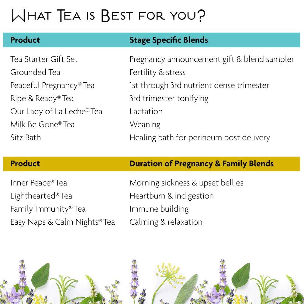 Birds & Bees Teas – Organic Fertility Tea & Pre Conception Tea, Grounded Pregnan