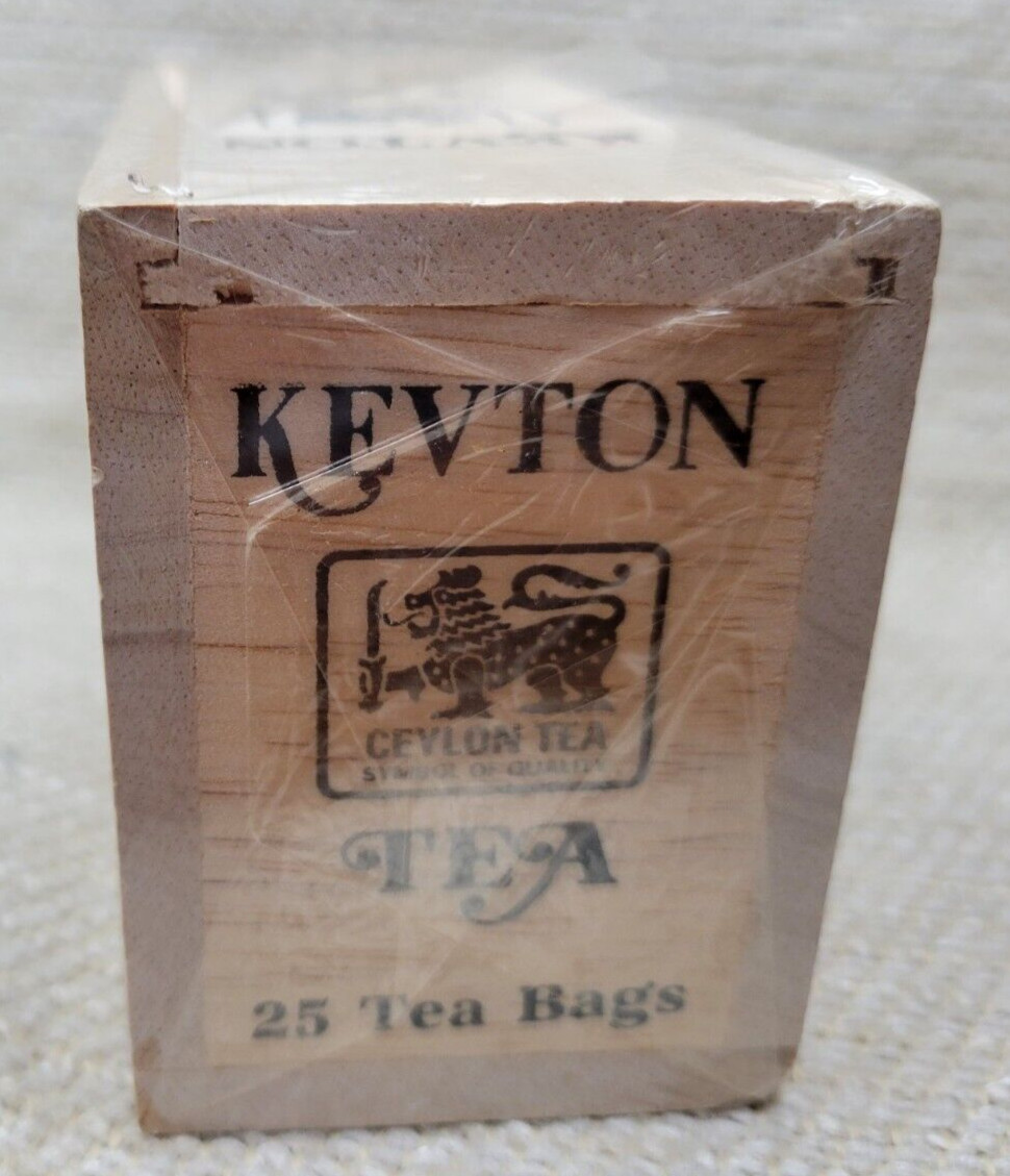 2 New Kevton Vintage Ceylon Tea Wood Boxes Apple & Black Current 240767