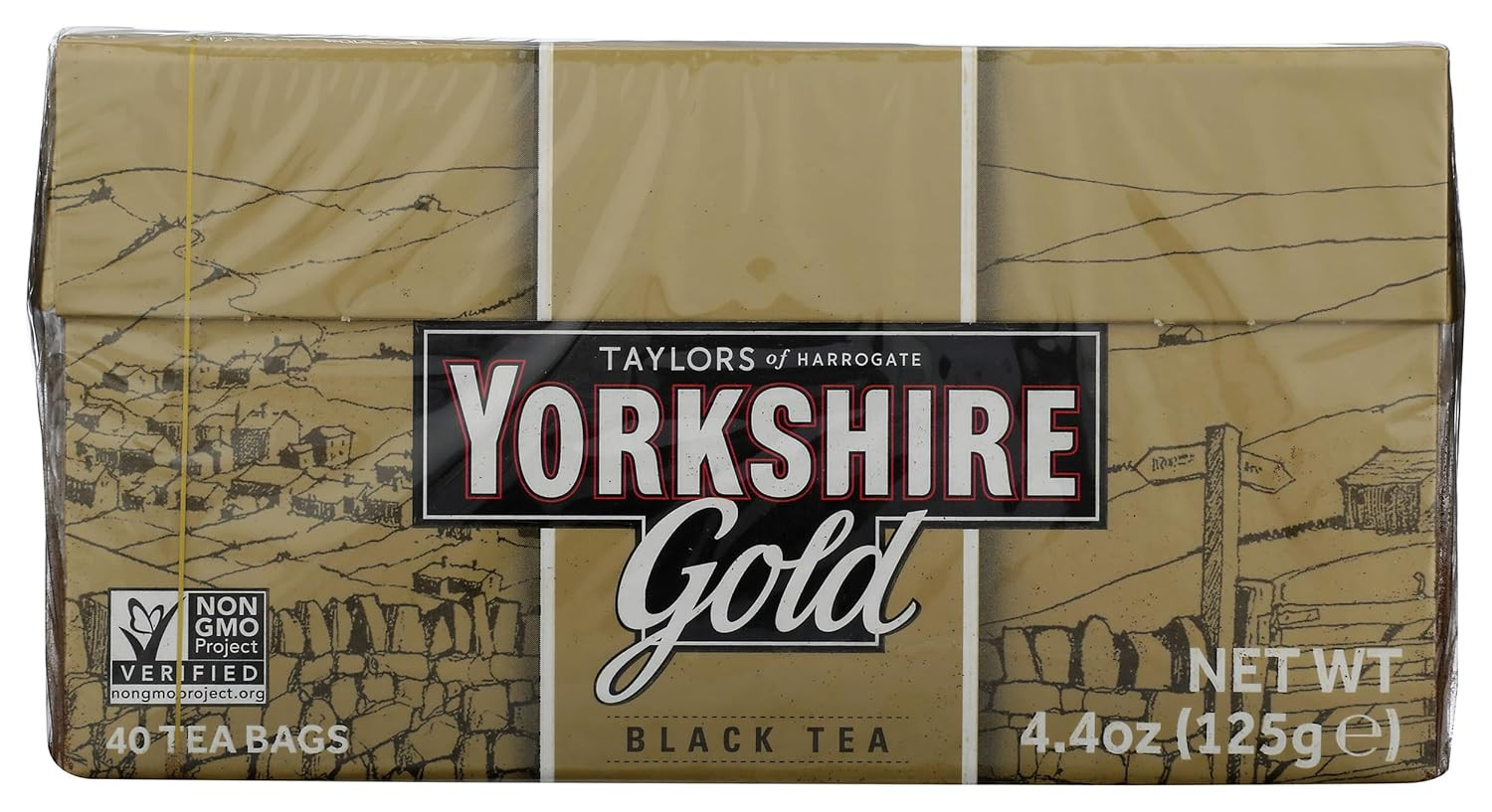 Gold, Pillow Tea Bags, 40 Count (Pack of 1), Premium Blend, Rich, Smooth, and Sa