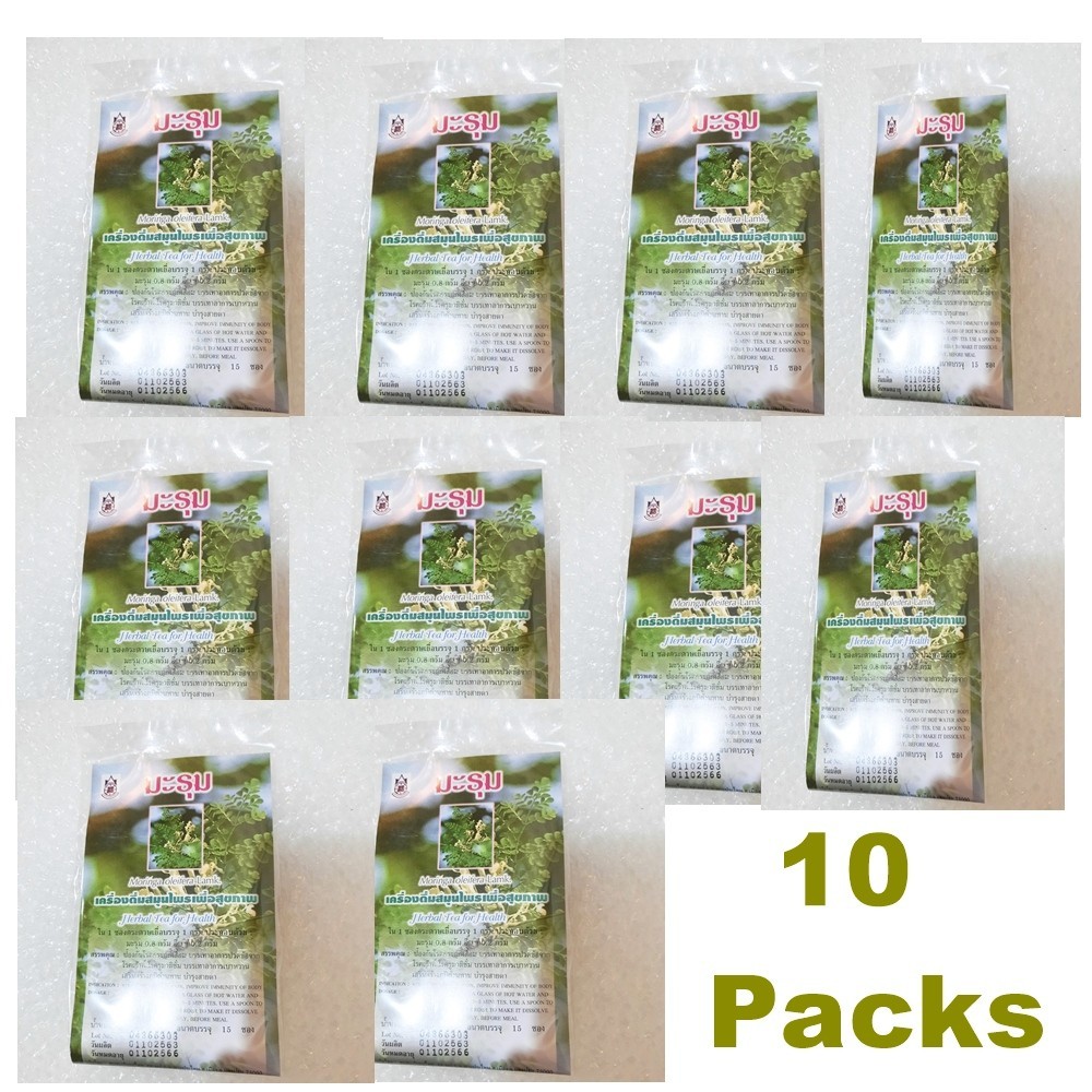 10 Pcs 150 Tea Bag Moringa Oleifera Lamk Thai Herbal Tea For Health Eye For Bone