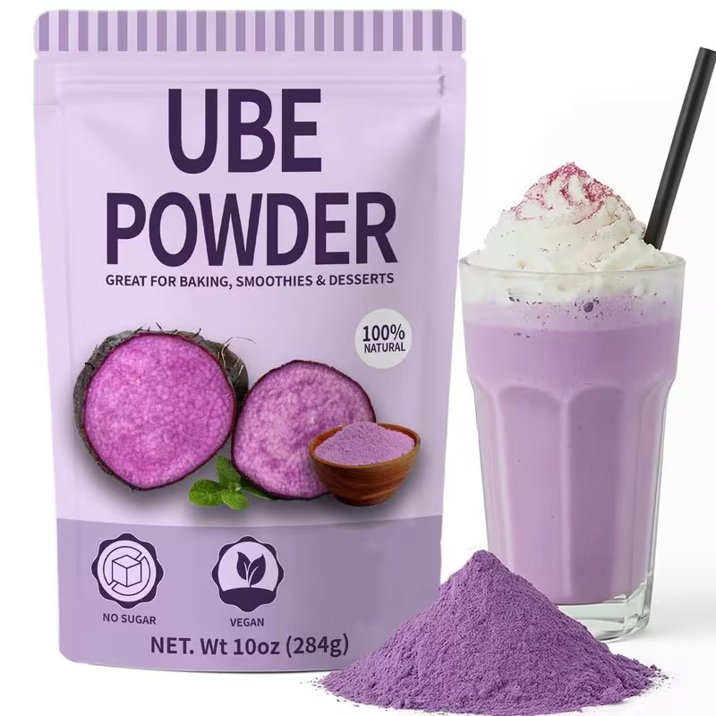 10oz Natural Purple Ube Powder Vibrant Purple Yam Powder For Baking Desserts