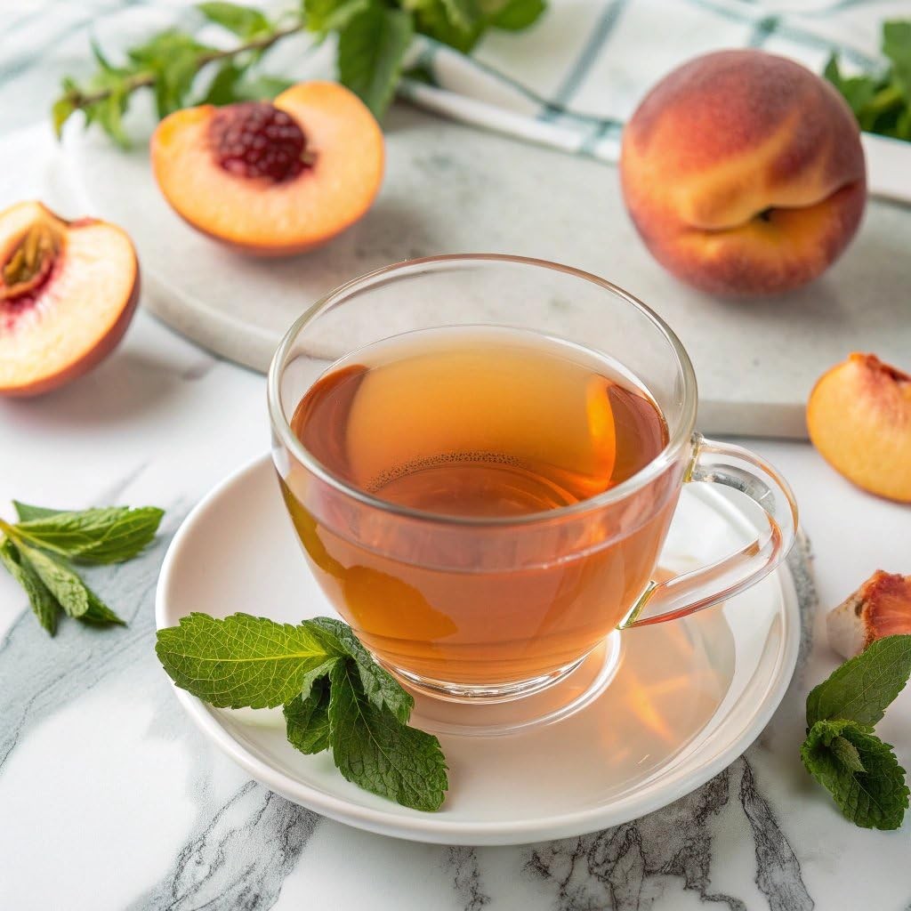 Bigelow Perfect Peach Herbal Tea 20 Bags (Pack of 6), 120 Tea Bags Total