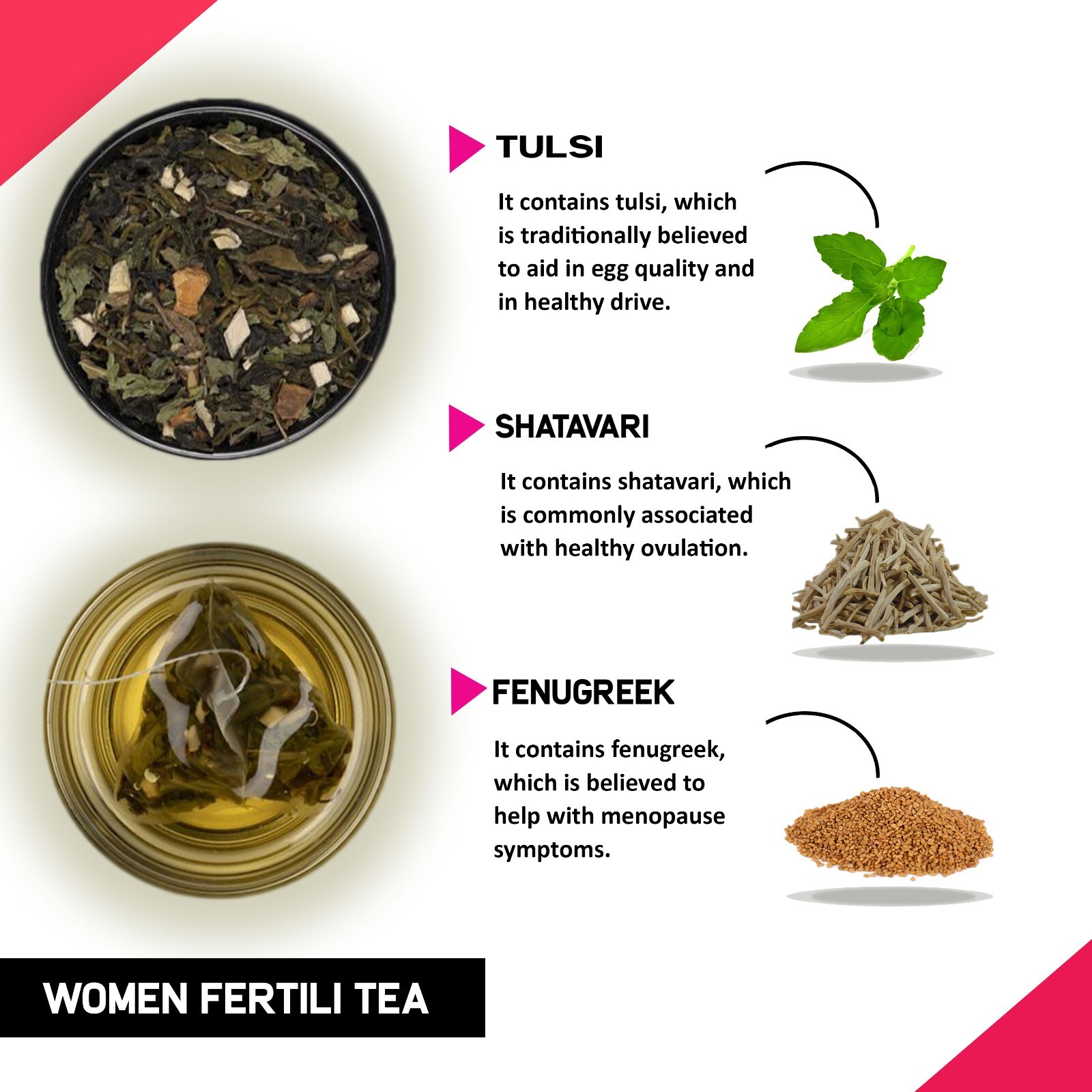 TEACURRY Women Fertility Tea – 30 Teabags